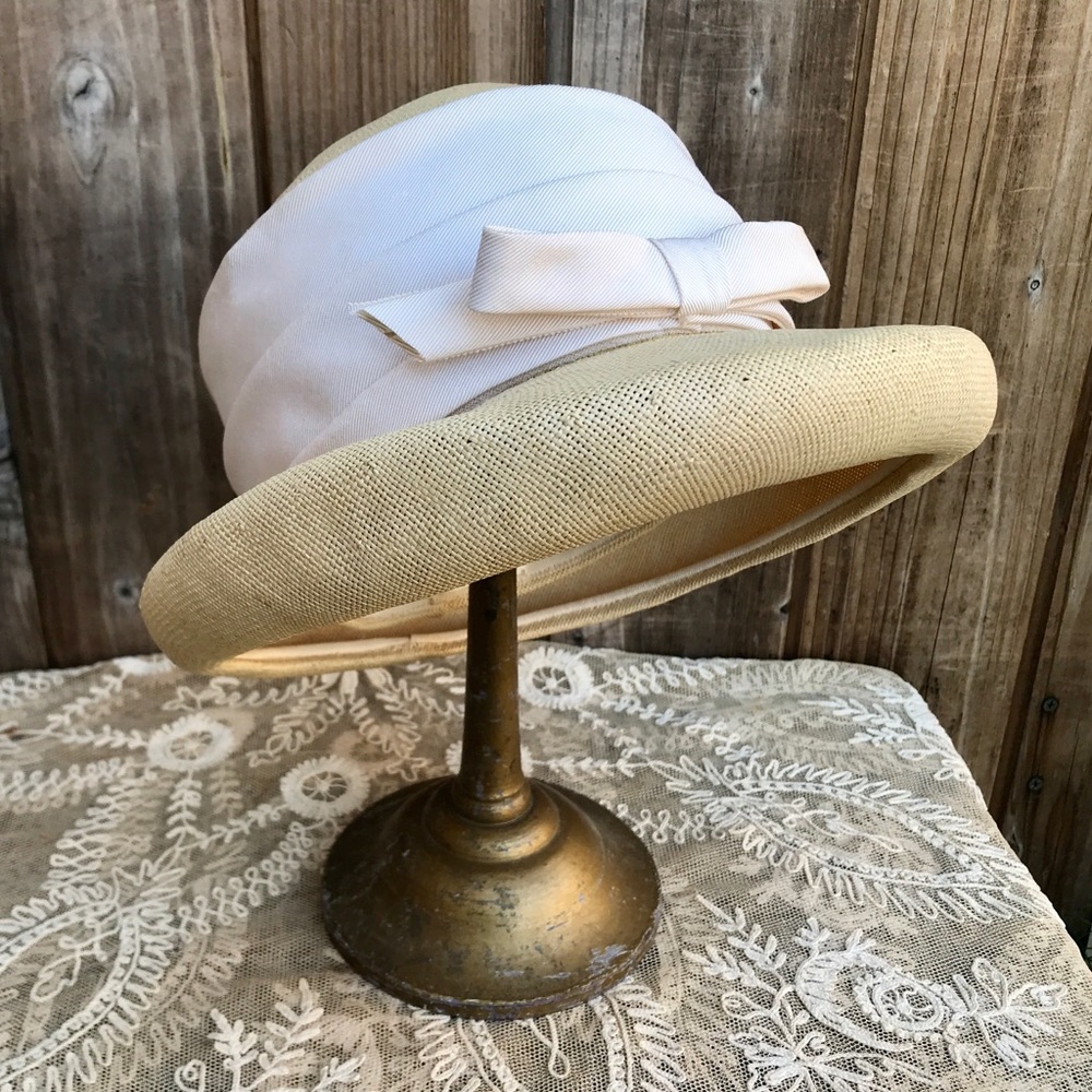 Vintage Straw Hat Michael Terre 1960s